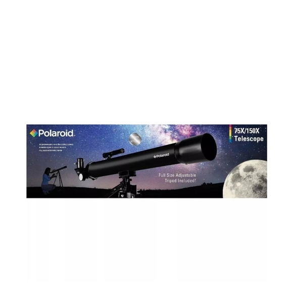 Beginner's Polaroid Refractor Telescope 75x/150x - Picture 1 of 16